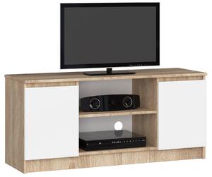 TV asztal Darian (sonoma tölgy + fehér)