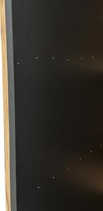LAMELO franciaágy 160x200 - wotan tölgy/fekete
