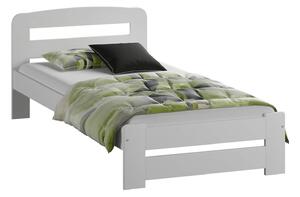 Sara ágy 90x200 tömör fehér fenyőből