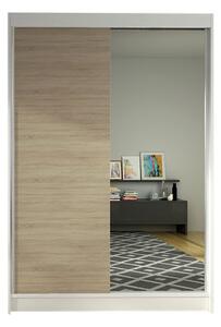 Szekrény LINO I szélessége 120 cm - fehér/sonoma