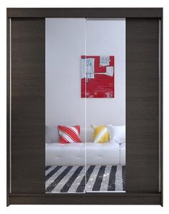 CAMINO II ruhásszekrény, 150 cm széles – csokoládé színű
