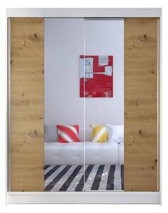 Szekrény CAMINO II szélessége 150 cm - fehér/kézműves tölgy