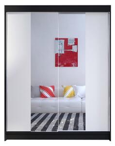 Szekrény CMINO II szélessége 150 cm - fekete/fehér