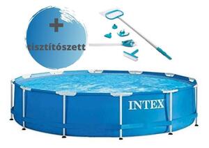 Intex fémvázas Medence 366cm + tisztító szett (28210NP/28003)