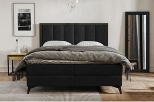 LOFT kárpitozott ágy, 180×200 cm – fekete