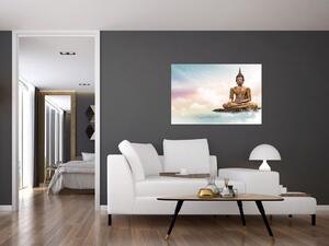 Kép - Buddha vigyáz a földre (90x60 cm)