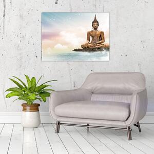 Kép - Buddha vigyáz a földre (70x50 cm)