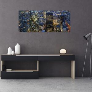 Kép - London esti panorámája (120x50 cm)