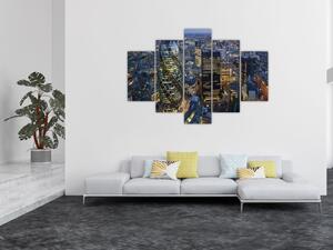 Kép - London esti panorámája (150x105 cm)