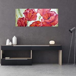 Kép - Pipacsvirágok (120x50 cm)