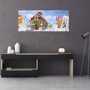Kép - mézeskalács ház (120x50 cm)