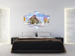 Kép - mézeskalács ház (150x105 cm)