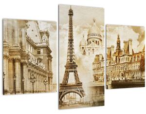 Kép - Párizsi műemlékek (90x60 cm)