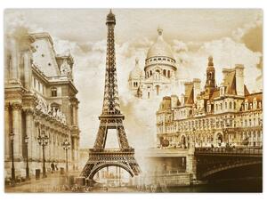 Kép - Párizsi műemlékek (70x50 cm)