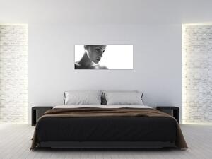 Kép - fekete-fehér portré egy nőről (120x50 cm)