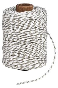 COTTON TWIST spárga, szürke-fehér 50 m