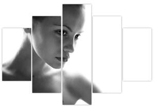 Kép - fekete-fehér portré egy nőről (150x105 cm)