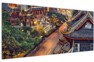 Kép - Qintai Road, Chengdu, Kína (120x50 cm)