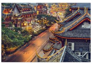 Kép - Qintai Road, Chengdu, Kína (90x60 cm)
