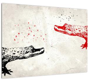 Kép - krokodilok (70x50 cm)