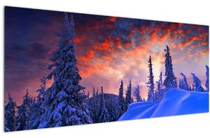Kép - Téli szürkület (120x50 cm)