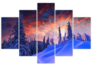 Kép - Téli szürkület (150x105 cm)