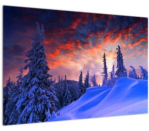 Kép - Téli szürkület (90x60 cm)