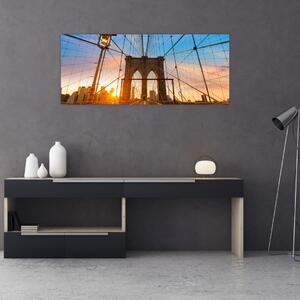 Kép - Brooklyn, híd, Manhattan, New York (120x50 cm)