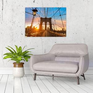 Kép - Brooklyn, híd, Manhattan, New York (70x50 cm)