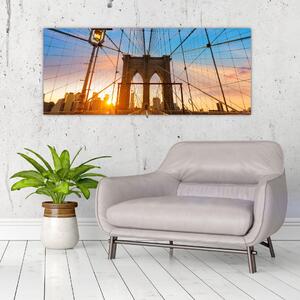 Kép - Brooklyn, híd, Manhattan, New York (120x50 cm)