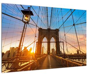 Kép - Brooklyn, híd, Manhattan, New York (90x60 cm)
