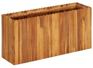 Tömör akácfa kerti magaságyás 100 x 30 x 50 cm