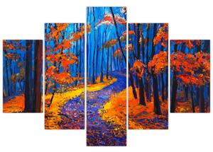 Egy őszi erdő képe (150x105 cm)