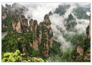 Kép - Zhangjiajie Nemzeti Park, Kína (90x60 cm)