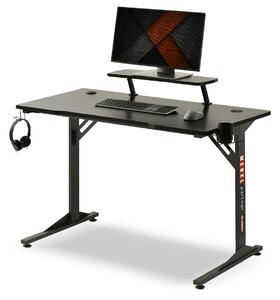Z0ND0 PC asztal Matts 115 (fekete fa + fekete). 1109788
