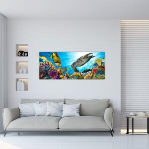 Egy korallzátony képe (120x50 cm)