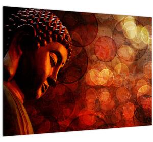 Kép - Buddha piros tónusokkal (70x50 cm)