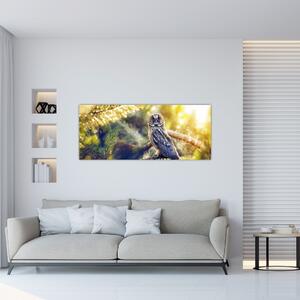 Egy bagoly képe a fán (120x50 cm)