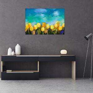 Sárga tulipán képe (90x60 cm)