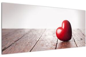 Egy fából készült szív képe (120x50 cm)