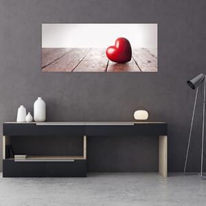 Egy fából készült szív képe (120x50 cm)