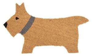Lábtörlő kutya formájú,kókusz-PVC 67x40x1cm