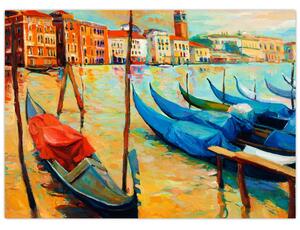Kép - Velencei kikötő (70x50 cm)