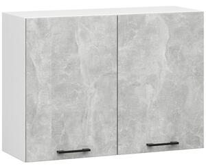 Felső konyhaszekrény Ozara W80 H580 (fehér + beton)