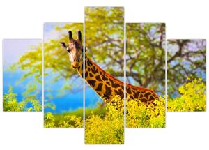 Egy kép egy zsiráfról Afrikában (150x105 cm)