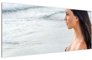 Egy nő képe a tengerparton (120x50 cm)