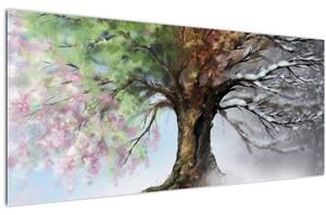 Kép - Négy évszak fája (120x50 cm)