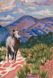 Illusztráció Horse exploring, Eleanor Baker, (26.7 x 40 cm)