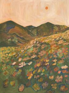 Illusztráció Blooming field, Eleanor Baker, (30 x 40 cm)