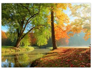 Kép - Nyugodt őszi táj (70x50 cm)